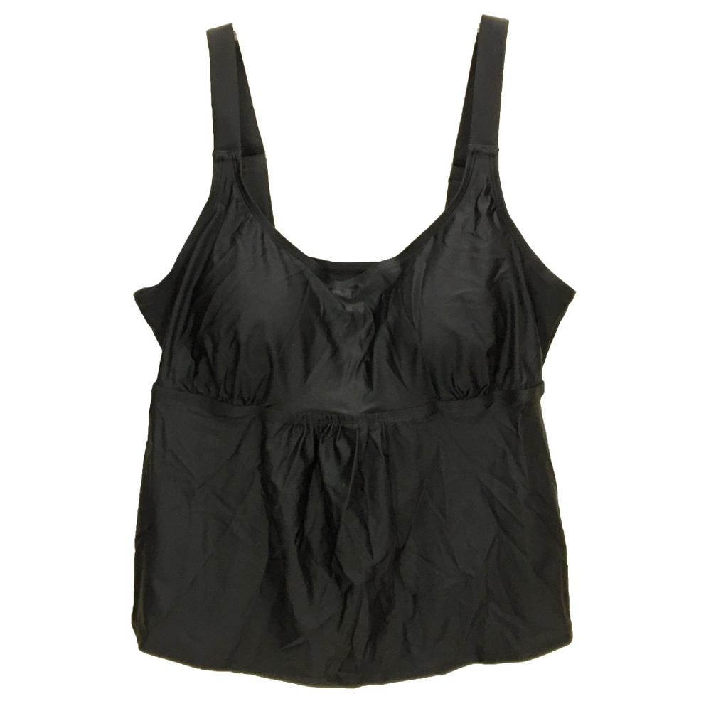 Swimsuits for All Black Tankini Top | Size 20